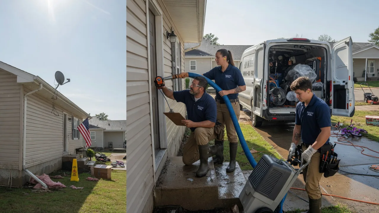 Ceiling Water Damage Restoration in Hustler, WI near me